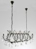Barcelona Smoked Stainless and Crystal Chandelier