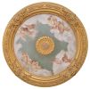 Cherubs Sky Round Chandelier Ceiling Medallion 36in