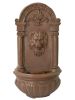 Terra Cotta Lion Hanging Wall Fountain