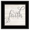 "Simple Words - Faith" by Marla Rae, Ready to Hang Framed Print, Black Frame